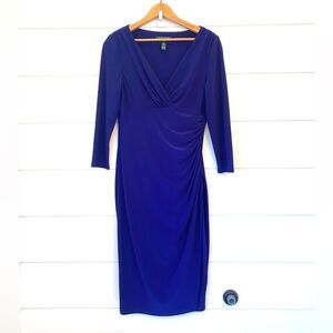 Ralph Lauren Royal Blue Long Sleeve Dress (size 6)